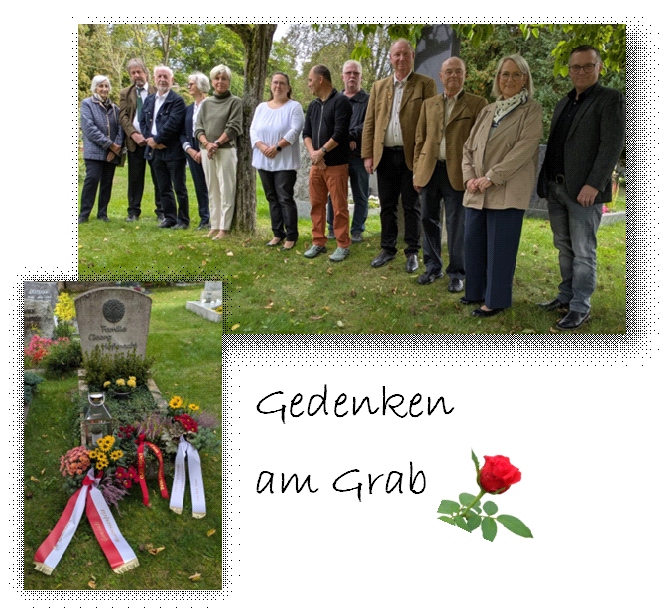 Gedenken am Grab