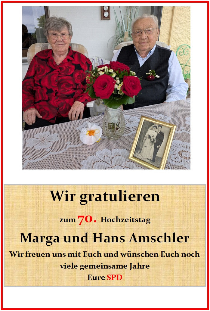 70 Jahre verheiratet