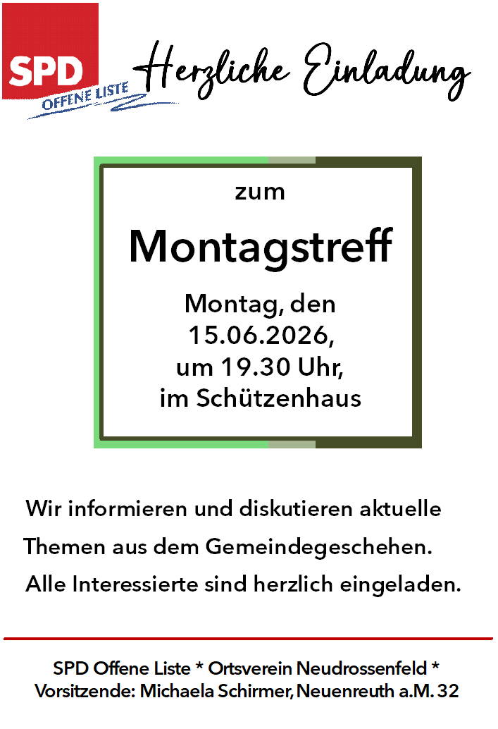 Montagstreff im Juni