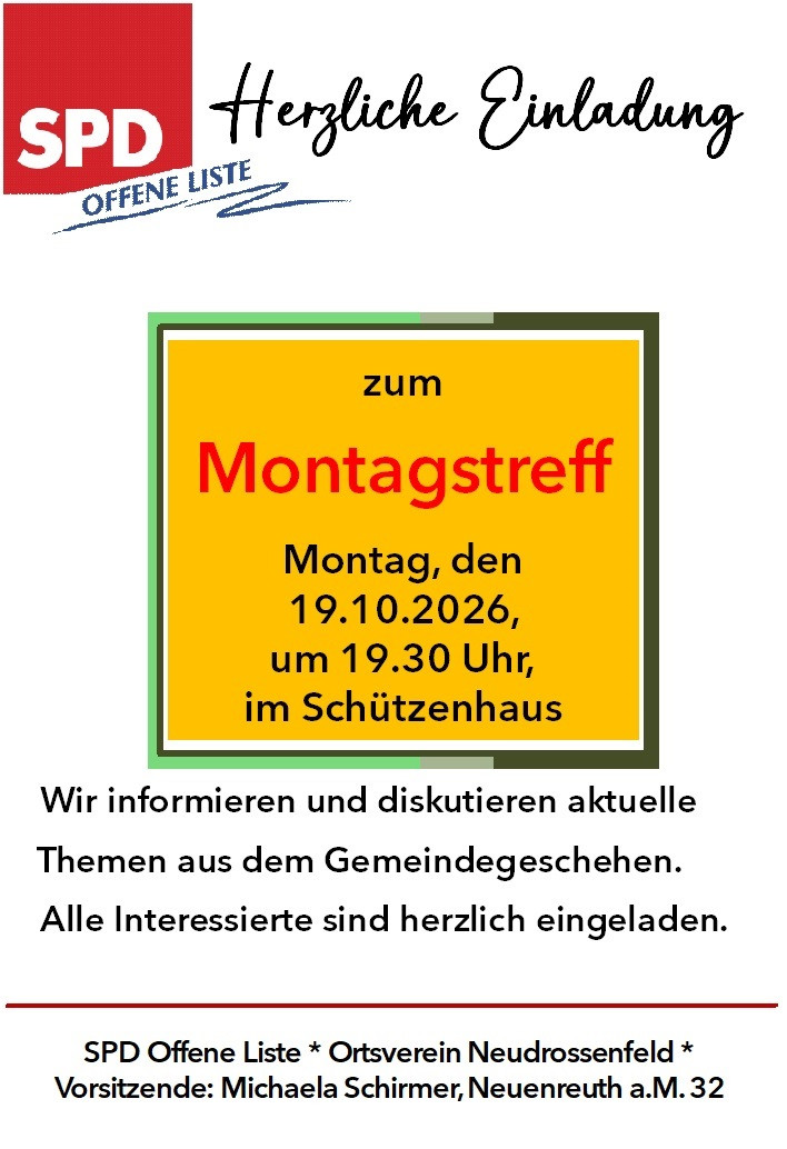 Montagstreff im Oktober